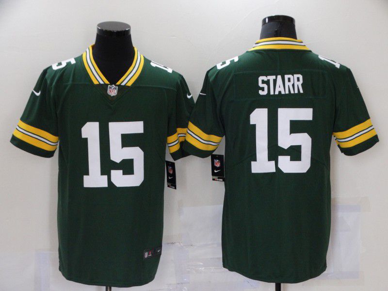 Men Green Bay Packers #15 Starr Green Vapor Untouchable Limited Player 2021 Nike NFL Jersey
